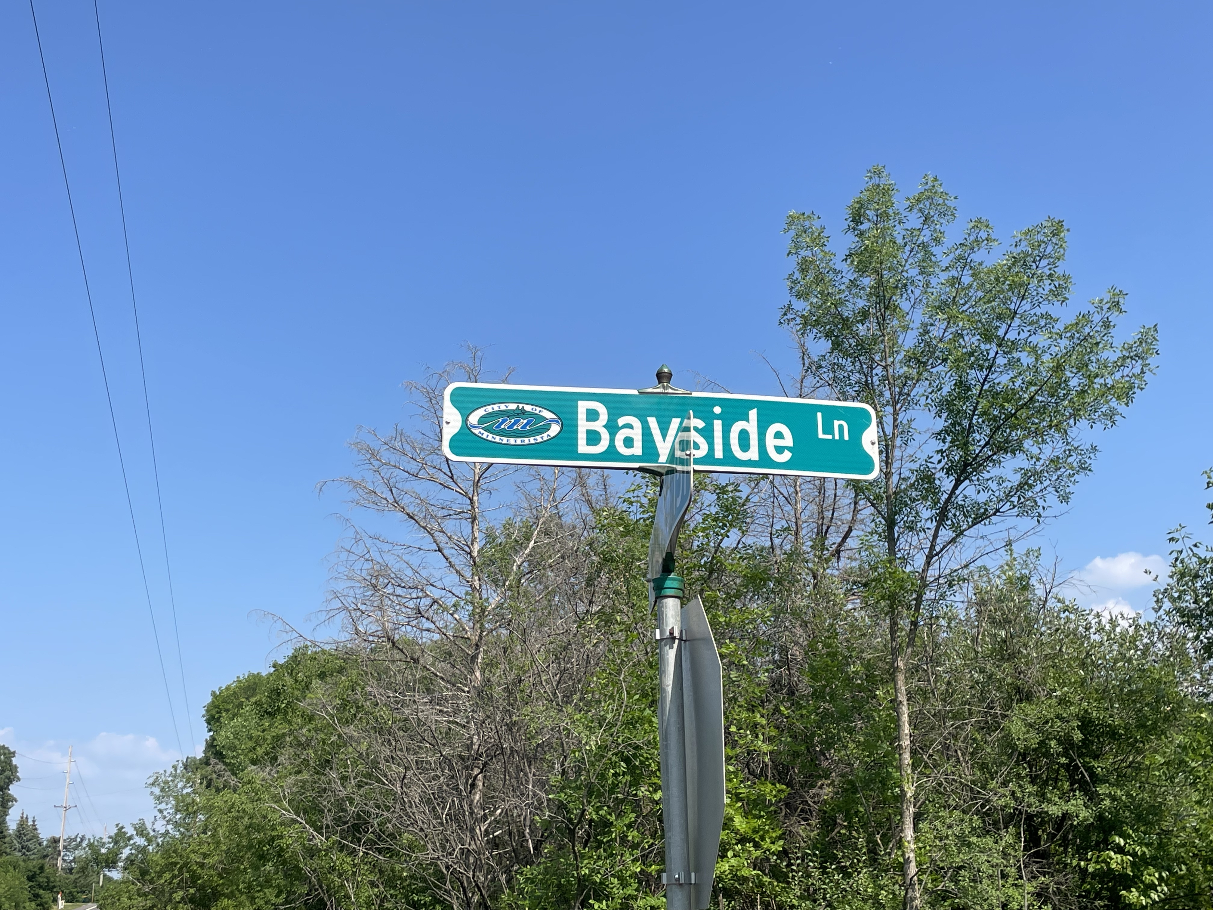 Bayside Neighborhood Street Sign
